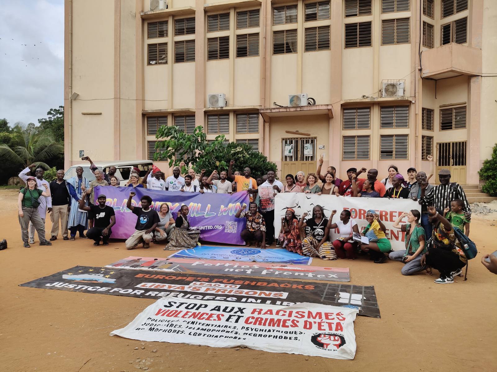 Picture: Cotonou, World social forum, final plenary of the migration village